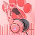 thumbnail image 3 of YongCo Cat-ear Gaming Headset Noise Isolating Over Ear Headphone with Mic G25 Headset, 3 of 19