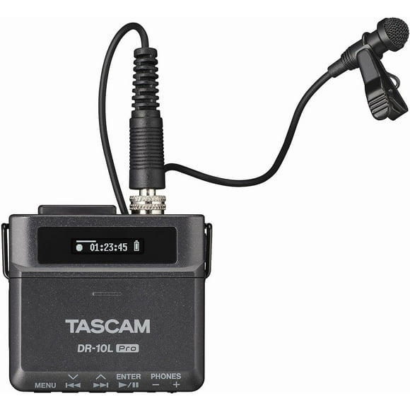 Grabadora personal Tascam DR-10L Pro con micrófono Lavalier de 32 bits