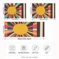thumbnail image 2 of Yayeee Pillowcase Standard Size Set of 2 Satin Wrinkle Resistant Pillow Case, Geometric Sun, 2 of 7