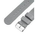 thumbnail image 5 of Grey Nylon Watch Band 20mm Width Durable Nylon Strap with Silver Buckle, Canvas Watchband, 5 of 6