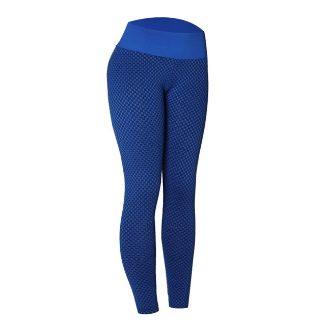 Minnieouse Mallas de rejilla, pantalones de Yoga para mujer, mallas de cintura alta sin costuras, transpirables, para gimnasio, ropa de realce, pantalones Pijama Azul L Minnieouse AP001815-22
