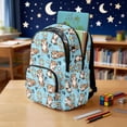 thumbnail image 3 of Bulopur Otter Print Kids Backpack Set 4 Pcs Breathable Durable Kids School Bag with Lunch Box, Pencil Case and Water Bottle Cover for Ocean Theme Kids, 3 of 7