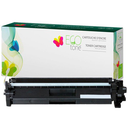 EcoTone Cartouche de Toner, Remanufacturée pour Hewlett Packard CF217A / 17A, Noir, 1600 Pages, 1 Pack
