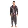 thumbnail image 2 of IAUYY Unisex Adult Onesie Pajamas Ultra-Soft Crystal-Soft Fabric, Halloween Adult Onesie Pajamas Adults,With a Zipper Plus Size Onesie Pajamas, Baroque Style Background, 2 of 6