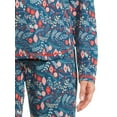 thumbnail image 4 of Muk Luks Women's and Women's Plus Long Sleeve Top and Pants Eye Mask, 2-Piece Pajama Set, 4 of 5
