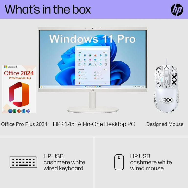 HP 21.5-inch All-in-One Desktop PC - W/Office 2024 Pakistan