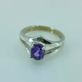 thumbnail image 2 of Navya Craft Amethyst Oval 925 Sterling Silver Handmade Women Statement Ring, Purple Gem Stone Ring Size 7.5, 2 of 6