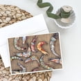 thumbnail image 2 of Shrimp on Faux Burlap Greeting Cards and Envelopes Pack of 8, 2 of 2