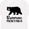 thumbnail image 4 of Inktastic Bozeman, Montana Black Bear Silhouette Boys or Girls Long Sleeve Toddler T-Shirt, 4 of 5
