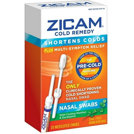 Zicam Cold Remedy Nasal Swabs 20 ea (Pack of 2)
