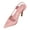 Pink, variant on Female Sparkly Sandals for Women 2024 Spring and Autumn New Silk Pointed Toe Single Shoes Slim Heel Sandals Sandals Women Heels Black Heel Sandals for Women