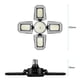 thumbnail image 4 of Luz de garaje LED Leyfeng E27, transformador plegable, luz de garaje de 100 W, alta potencia, impermeable, iluminación industrial, luz de dosel de cuatro hojas, 4 of 5