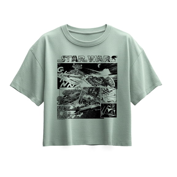 Star Wars - Comic Panel - Youth Girls Boxy T-Shirt
