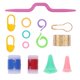 thumbnail image 5 of 22 uds, ganchos de ganchillo, hilo, agujas de ganchillo, puntadas, tejido, Kit de artesanía de punto, 5 of 8