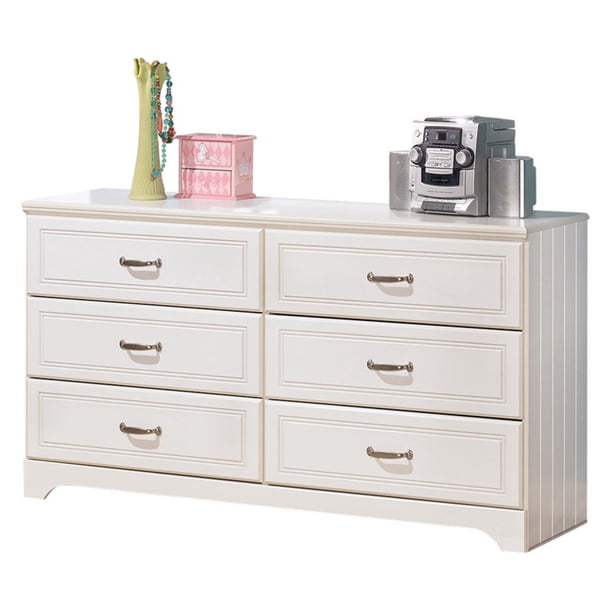 Signature Design By Ashley Lulu 6 Drawer Dresser With Mirror Walmart Com Walmart Com