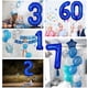 thumbnail image 5 of Globo Yeodong, número 2, lámina de helio, azul marino, 40 pulgadas, 5 of 7