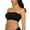 Black, variant on PATLOLLAV Double Womens Plus Size Strapless Bra Bandeau Tube Removable Padded Top Stretchy