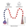 thumbnail image 3 of 4th of July Garland Wooden Beads Decor,Red White Blue Rustic Home Decorations,Farmhouse Style Independence Day Wood Beadfor Labor Day Decor,31.5 Inch, 3 of 7