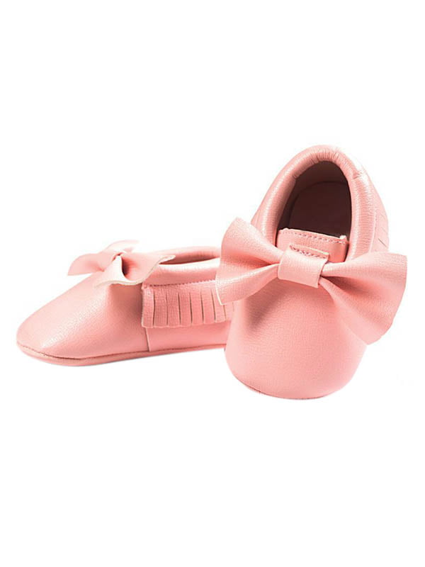 Baby Infant Kids Girl Bow Leather Soft Sole Crib Toddler Newborn Shoes