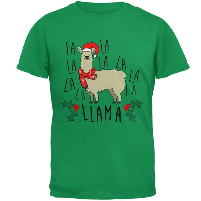 T-shirt pour Homme Noël Fa la Llama