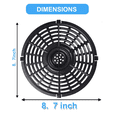 thumbnail image 5 of Air Fryer Grill Pan for Power XL 5QT Air fryer, 8.7'' 5QT Round Non-Stick Replacement Tray Rack Parts Accessories Crisper Plate Grill Plate, 5 of 7