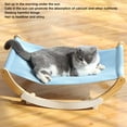 thumbnail image 5 of Rupoun Indoor Cat Swing Chair & Hammock – Wooden Frame, Blue, Dual Swing & Rocking Bed, Lightweight, Anti‑Slip, All‑Season Comfort, 5 of 9