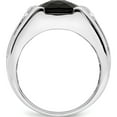 thumbnail image 2 of 14K White Gold Onyx And Diamond Mens Ringsize 10 (Width 2.2 To 10) - Jbsp, 2 of 5