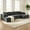 Dark Gray, variant on Vinform 132" U-Shaped Modular Sectional Cloud Sofa with 2 Cup Holders for Living Room, Chenille, Black