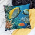 thumbnail image 2 of SHANXI Throw Pillow Covers and Life Marine Animal Blue Colorful 18x18in, 2 of 5