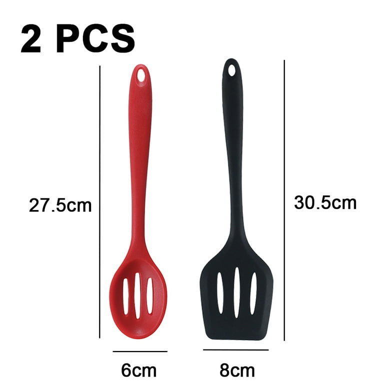 Kitchen Utensils Silicone, 2Pcs Baking Utensils Spatulas, Heat