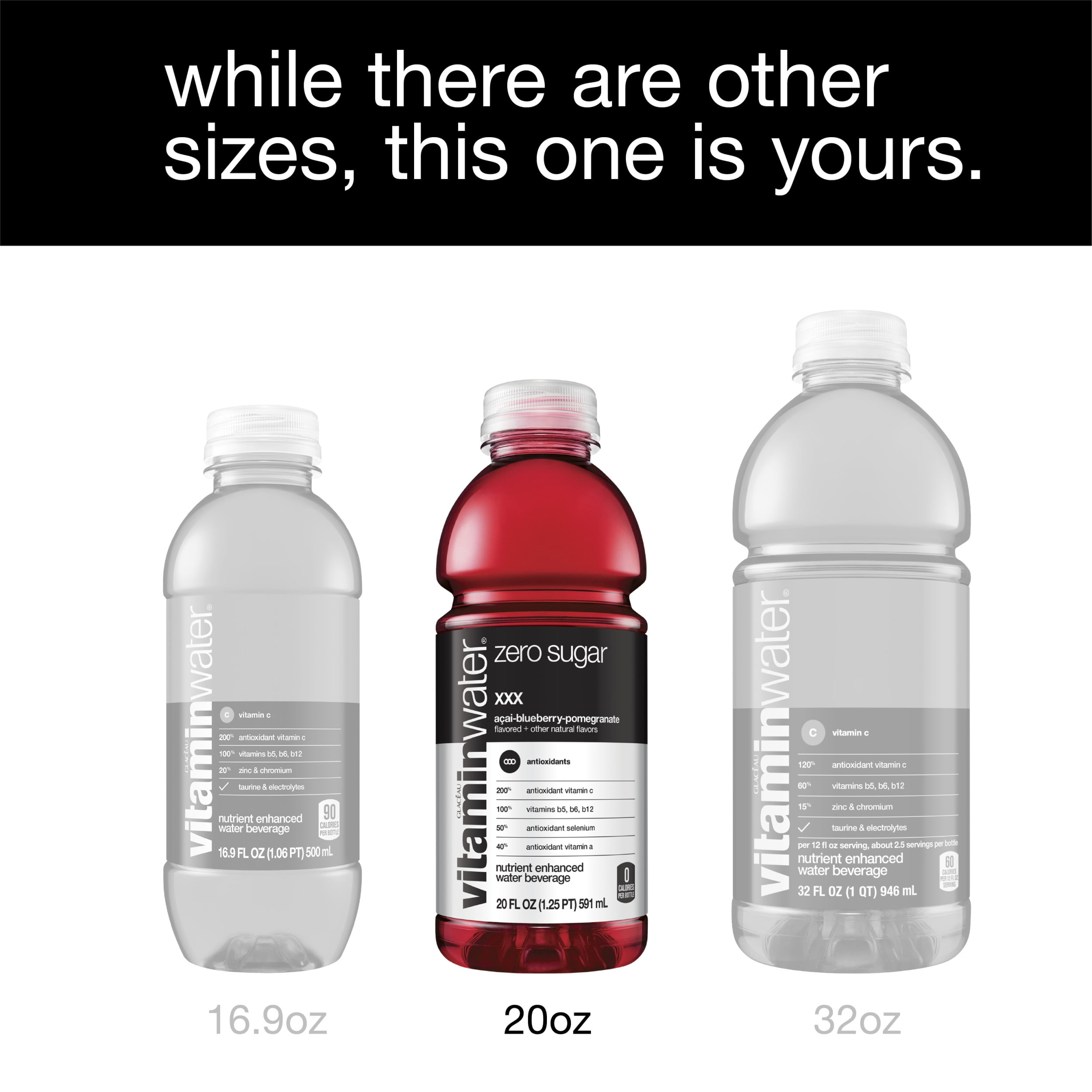 Vitamin Water Zero Variety Pack, 20 Fl. Oz., 12 Count