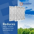 thumbnail image 3 of Filters Fast 10x24x1 Pleated Air Filter (6 Pack), Merv 11 | 1" AC Furnace Air Filters, Made in the USA | Actual Size: 9.75" x 23 x .75", 3 of 6
