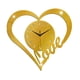 thumbnail image 4 of Reloj de pared con forma de corazón, reloj de amor, reloj decorativo, regalo colgante, silencioso para Oro, 4 of 9