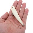 thumbnail image 4 of Señuelo Lixada noche de pesca de hundimiento lápiz de señuelo resplandor en oscuridad cebo luminoso 9 cm 9g de señuelo duro cebo artificial con dos ganchos de triángulo Lixada Señuelo, 4 of 7
