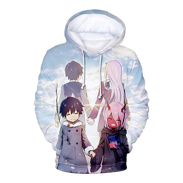 akoada 3d printed darling in the franxx anime hoodie man woman hoodies  streetwear men top clothing hip hop hooded sweatshirts pullover