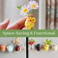 thumbnail image 2 of Summercome Cute Mini Ceramic Vase Magnets for Fridge, Funny Small Plant Magnets, Tiny 3D Plant Vase for Refrigerator Decoration Kitchen Locker Kitchen Office, 2 of 9