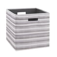 thumbnail image 2 of Galli Storage Bin Grey Stripe - Set of Two, 2 of 5
