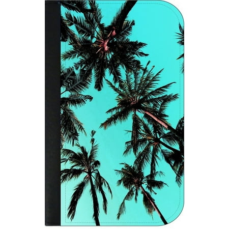 Bottom View of Palm Trees in the Sky - Phone Case Compatible with the Samsung Galaxy s9+ / s9 Plus - Wallet Style with Card Slots