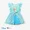 Blue, variant on Disney Princess Girls Romper Frozen Elsa Graphic Jumpsuit with Tulle Skirt Dresses Ruffled Sleeve Summer Outfits Sizes 2-6T
