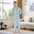 thumbnail image 6 of FORMRS Onesies Pajama for Adults Unisex Hoodie Winter Jumpsuit One Piece Sleepwear, Sizes S-2XL, Gray Snowflake, 6 of 7