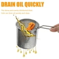 thumbnail image 4 of HLONK Stainless Steel Fryer Mini Basket Deep Frying Pan with Pot Home Kitchen Tool Small Handle Dumpling Skimmer, 4 of 6