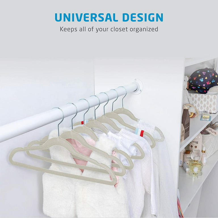 Velvet 30 Pack Ultra-Thin Nonslip Nursery Clothing Dividers Clips