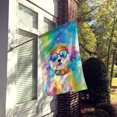 thumbnail image 4 of Bichon Frise Hippie Dawg House Flag 28 in x 40 in, 4 of 7