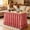 Red, variant on Gingham Table Skirt, 6ft Desk Skirts for Teacher Desk, Ruffled Hook and Loop Teacher for Teacher Desks, Parties and Display Tables, Beige