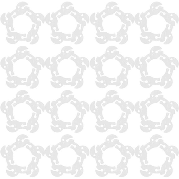 QIFULL Qifull Plastic Balloon Holders Easy Tie Tool for Parties White 100Pcs