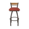 thumbnail image 5 of 881 Revelle 25" Swivel Counter Stool with Bronze Finish, Medium Back and Graph Poppy Seat, 5 of 5