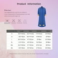 thumbnail image 7 of TiaoBug Men's Priest Robe Metallic Shiny Clergy Dress Pastor Preachers Cassock Worship Gown Church Outfit Royal Blue XXL, 7 of 7