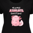 thumbnail image 4 of Inktastic Always Axolotl Questions Cute Curious Axolotl Women's Plus Size T-Shirt, 4 of 5