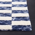 thumbnail image 4 of Safavieh Easy Care Tunisia Checkered Polyester Machine Washable Area Rug, Navy/Ivory, 5' x 8', 4 of 12