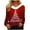 Red Christmas Shirts for Women, variant on Winter Trending Talove Christmas Shirts for Women Long Sleeve Pullover Tops Graphic Cotton T Shirts Fall Trendy Tops 2025